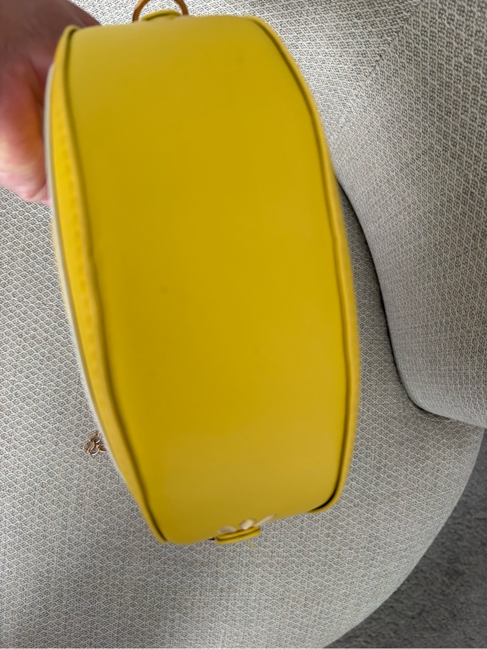 Yellow Lemon Slice Crossbody with FREE Lemon Slice Keychain/Purse Charm - Picture 4 of 10